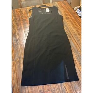 Basler Little Black Dress‎ Sleeveless Square Neck Sheath Career Size 34 or US 4